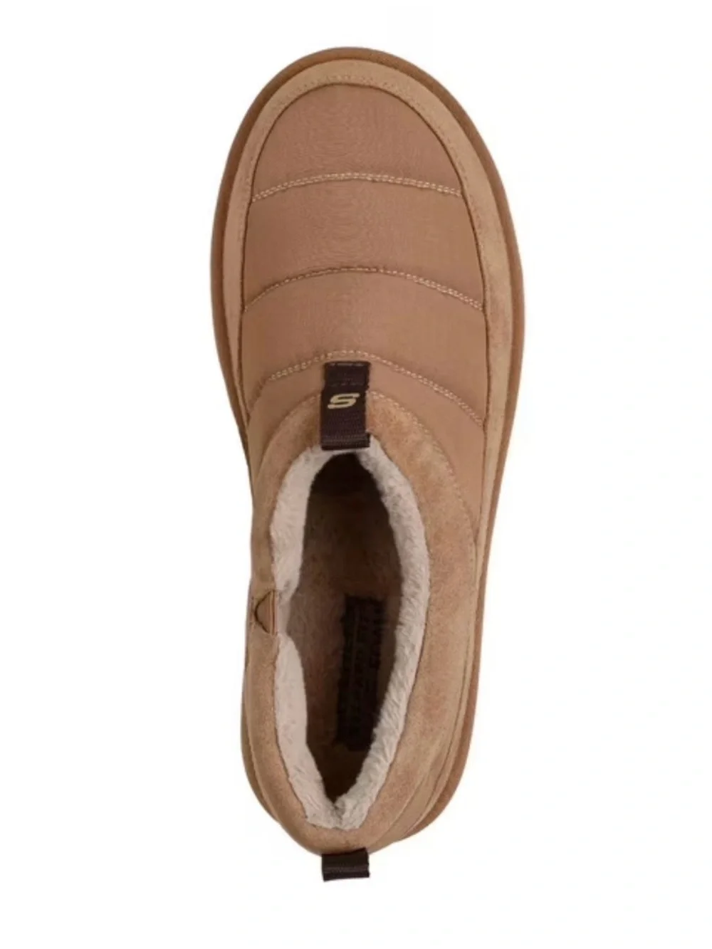 Skechers Men’s Slip-On house shoe-Tan sz10 wide fit